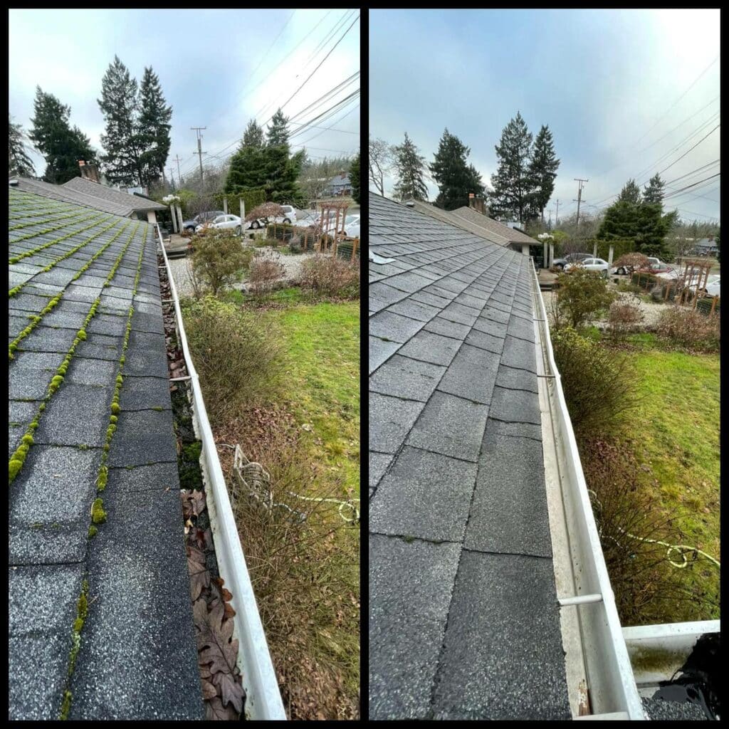 Roof cleaning by SPG Home Services in Everett, WA